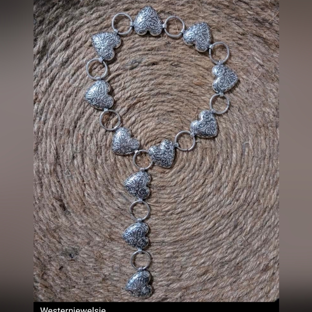 Vintage Carved Heart Necklace